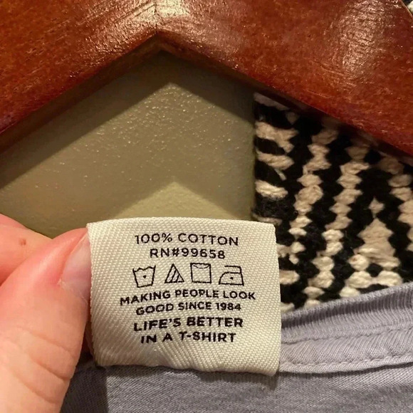 BLUE 84 BIG SKY MONTANA GRAY PURPLE LONG SLEEVE GRAPHIC TOP SIZE M - Picture 4 of 4